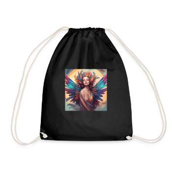 Elfe arc-en-ciel7 - Sac de sport léger - noir - Devant