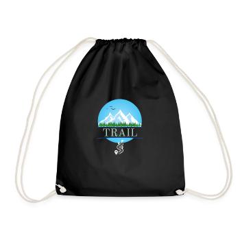 Passion Trail : T-shirt Affirmé - Sac de sport léger - noir - Devant