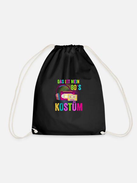 Das Ist Mein 80er Jahre Kostüm Achtziger 80s T-Shi - Turnbeutel - Schwarz