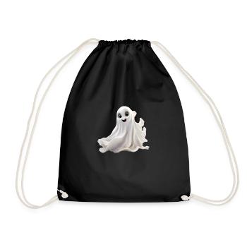 Ghost - Ein kleiner niedlicher Geist - Turnbeutel - Schwarz - Vorne