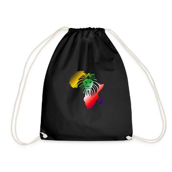Afrique Lion symbole continent africain force - Sac de sport léger - noir - Devant