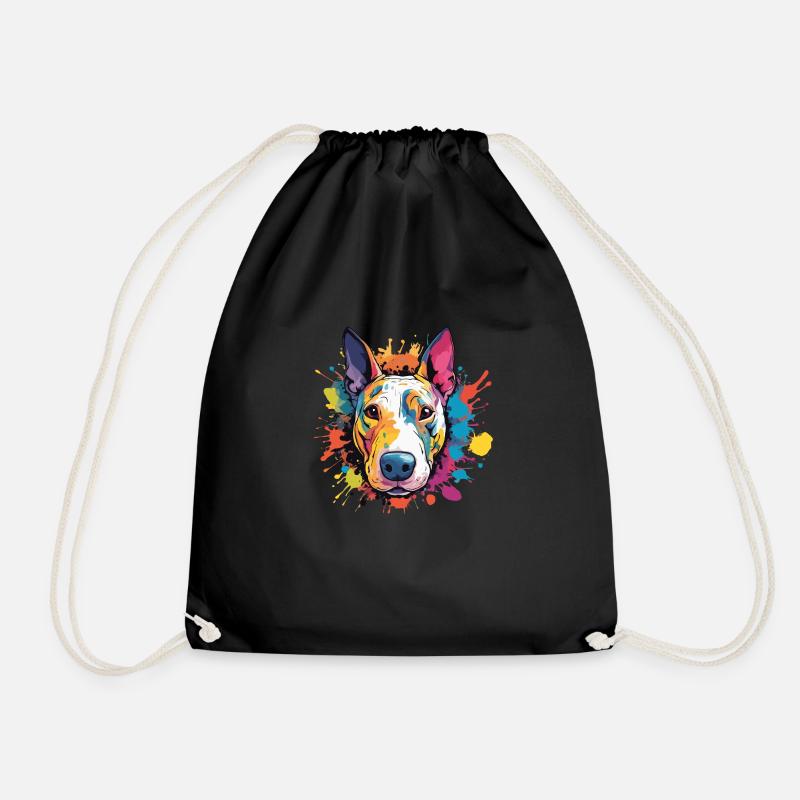 Bullterrier - Turnbeutel - Schwarz