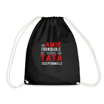 Une amie formidable et une tata exceptionnelle - Sac de sport léger - noir - Devant