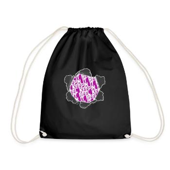 Jokes Birthday Present Idea Life Statement - Drawstring Bag - black - Front