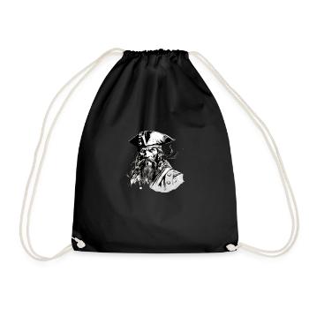 Jack der Pirat - Turnbeutel - Schwarz - Vorne