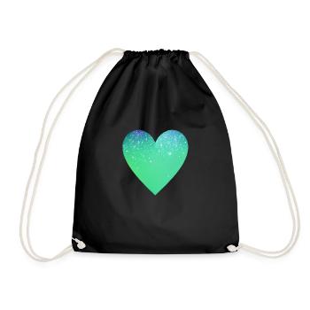 Saint-Valentin, Fête des mères, Amour, Fiançailles, Mariage - Sac de sport léger - noir - Devant