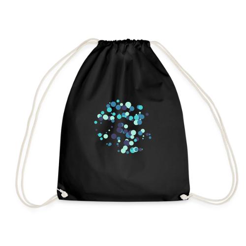 abstract circles pattern - Drawstring Bag