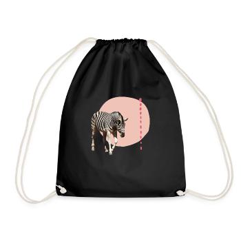 Zèbre - Sac de sport léger - noir - Devant