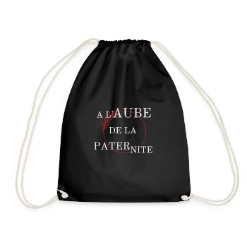 T-shirt Futur Papa, cadeau idéal pour père - Sac de sport léger - noir - Devant