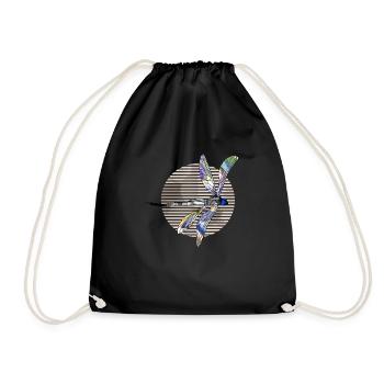 Dragonfly - Drawstring Bag - black - Front