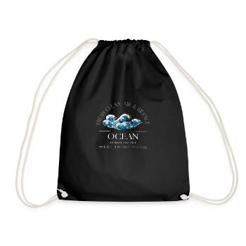 Cadeau de relaxation Ocean Waves - Sac de sport léger - noir - Devant