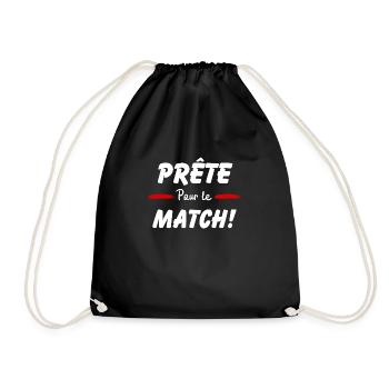 Prête pour le match - Sac de sport léger - noir - Devant