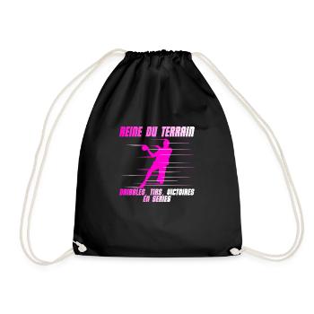 Reine du Hand : Dribble, Tire, Gagne ! - Sac de sport léger - noir - Devant