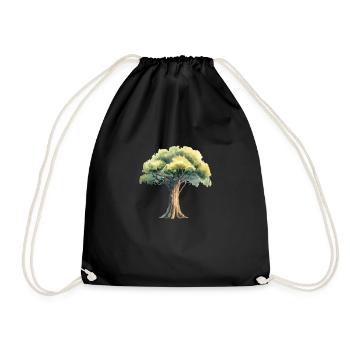 Rooted in Nature - Turnbeutel - Schwarz - Vorne