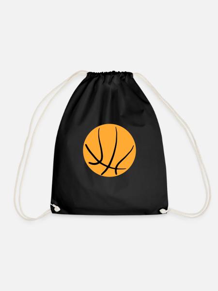Basketball 19 - Drawstring Bag - black