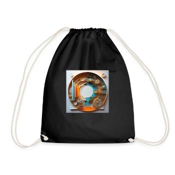 The time - Drawstring Bag - black - Front