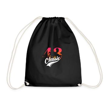 Vintage 1943-43e anniversaire - Sac de sport léger - noir - Devant