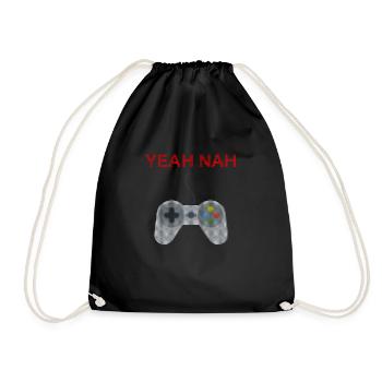 Ja nein Ugly Christmas Gaming - Turnbeutel - Schwarz - Vorne