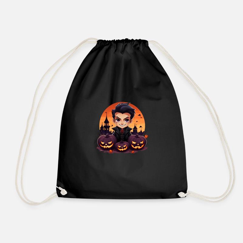 Anime Dracula Halloween - Turnbeutel - Schwarz