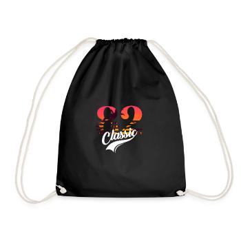 Vintage 1982-82nd Birthday - Drawstring Bag - black - Front