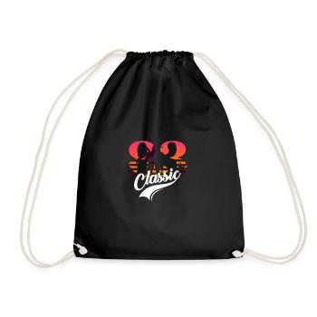 Vintage 1983-83rd Birthday - Drawstring Bag - black - Front