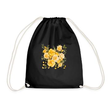 Spring sends its greetings - Drawstring Bag - black - Front