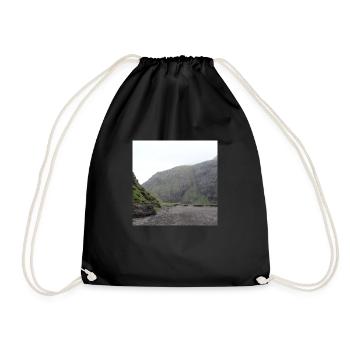 Iceland - Drawstring Bag - black - Front