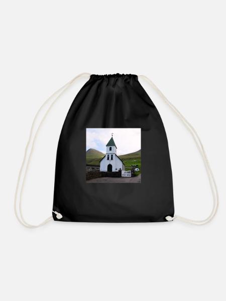 Kirche - Turnbeutel - Schwarz