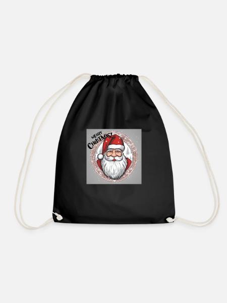 merry christmas - Turnbeutel - Schwarz