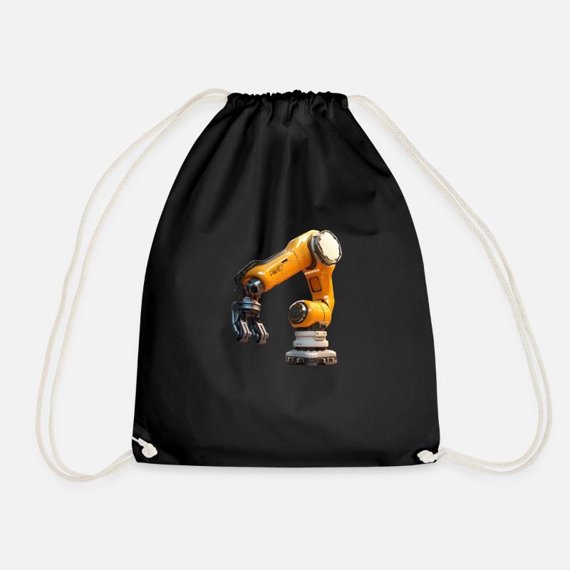 Inserter, RoboterArm, Industrie High-Tech Style - Turnbeutel - Schwarz