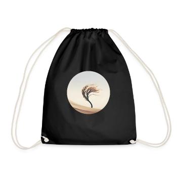 A tree in the wind - Drawstring Bag - black - Front