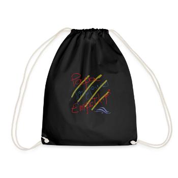 Papa toujours empathique Écriture de l’index - Sac de sport léger - noir - Devant