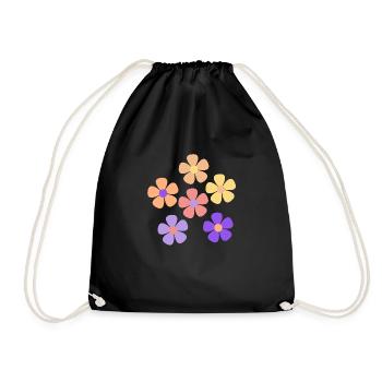 Fleur - Sac de sport léger - noir - Devant