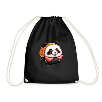 Sushi Panda - Sac de sport léger - noir - Devant