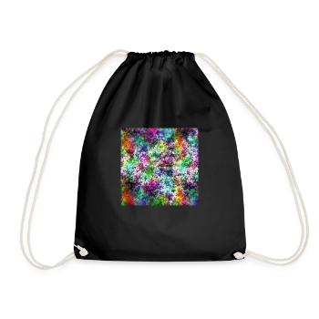 Galactic glow in the kaleidoscope of dreams - Drawstring Bag - black - Front