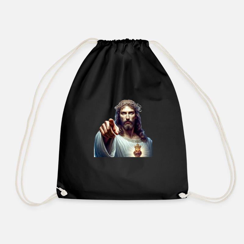 Jesus Christus, der Herr, der Sünden vergibt - Turnbeutel - Schwarz