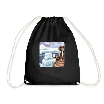 Changement climatique de Walrus - Sac de sport léger - noir - Devant