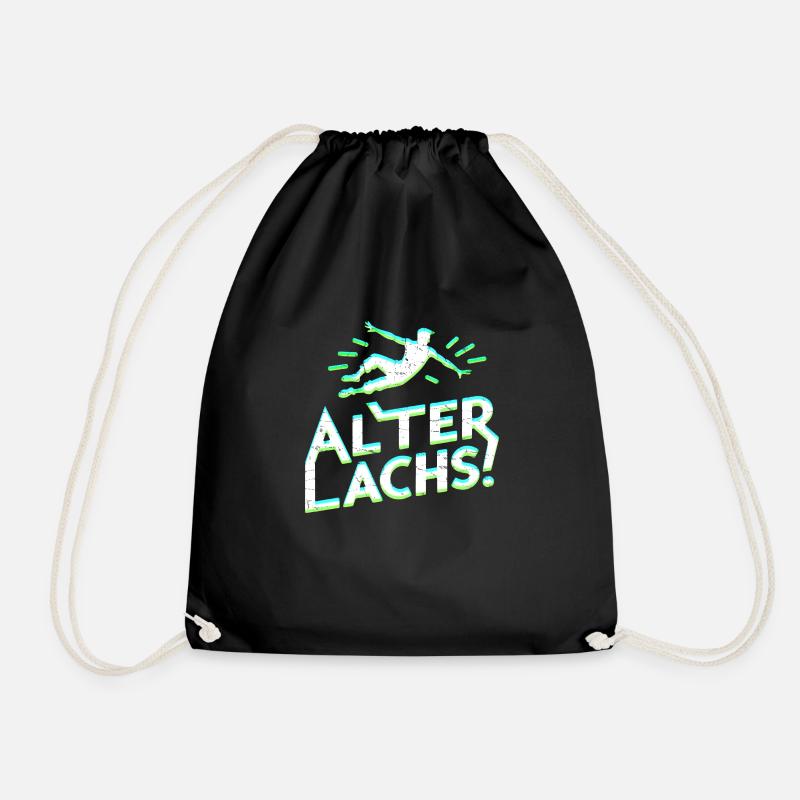Alter Lachs ! - Turnbeutel - Schwarz