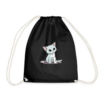 Tymus die Babykatze - Turnbeutel - Schwarz - Vorne