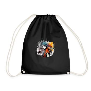 Urban Théo - Drawstring Bag - black - Front