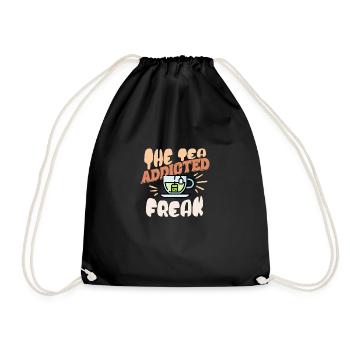 Accro au thé - Sac de sport léger - noir - Devant