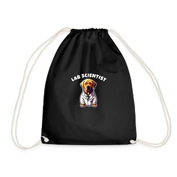 Scientifique De Laboratoire Drôle Labrador Jeu De Mots Science Chien - Sac de sport léger - noir - Devant