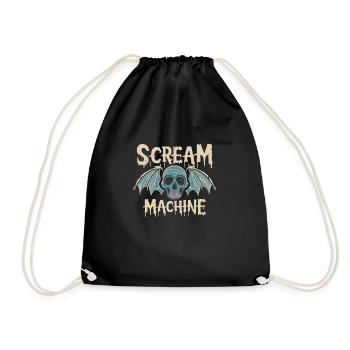 Scream Machine T-Shirt - Zeige deine düstere Seite - Turnbeutel - Schwarz - Vorne