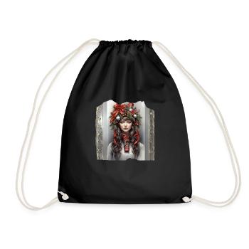 Père Noël réveillon de Noël messe de minuit arbres de Noël cadeaux - Sac de sport léger - noir - Devant