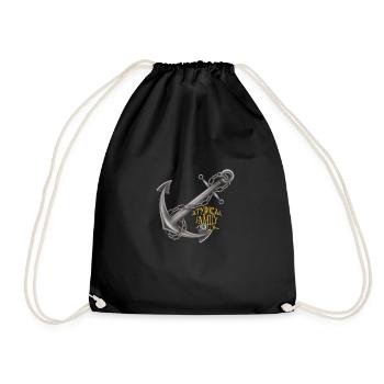 A.F.T Anchor - Drawstring Bag - black - Front