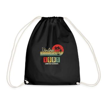 1991 Limited Edition Geboren 1991 Geburtstagsgeschenk - Turnbeutel - Schwarz - Vorne
