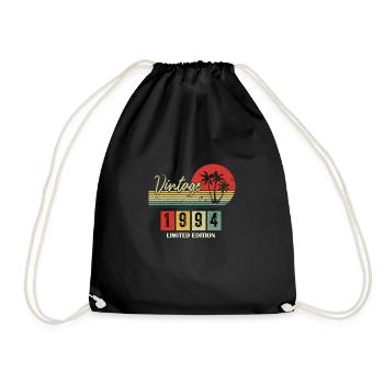 1994 Limitierte Auflage Geboren 1994 Jubiläumsgeschenk - Turnbeutel - Schwarz - Vorne