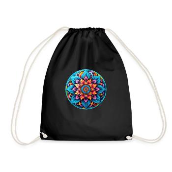 Mandala - Drawstring Bag - black - Front