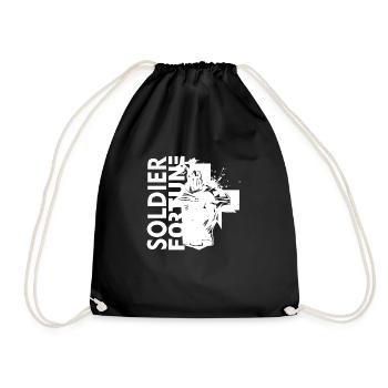 Soldat, Fortune, Militaire, Armée, Guerre, Cool, Marine, Combat - Sac de sport léger - noir - Devant
