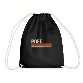 Édition limitée de poète - Sac de sport léger - noir - Devant